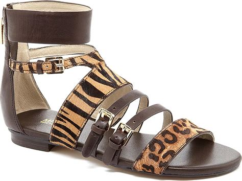 michael kors winston flat strappy sandal|Michael Michael Kors Winston Flat Gladiator with Gold Buckles .